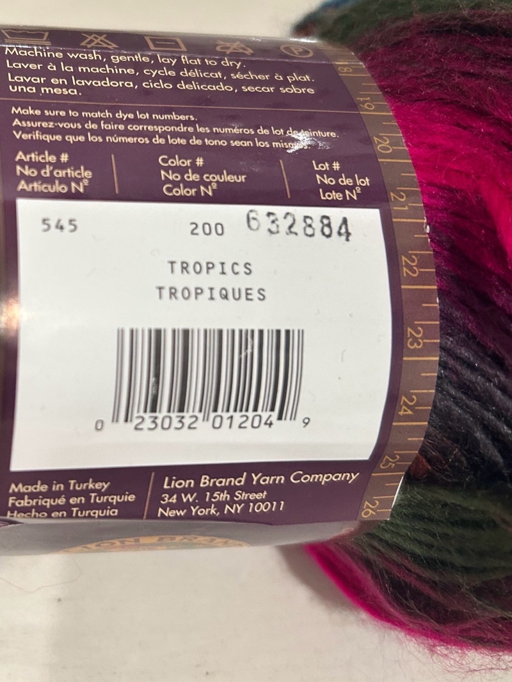 Lion Brand Landscapes Tropics Multicolor Yarn 2 Skeins sold together BRAND NEW - Picture 8 of 8